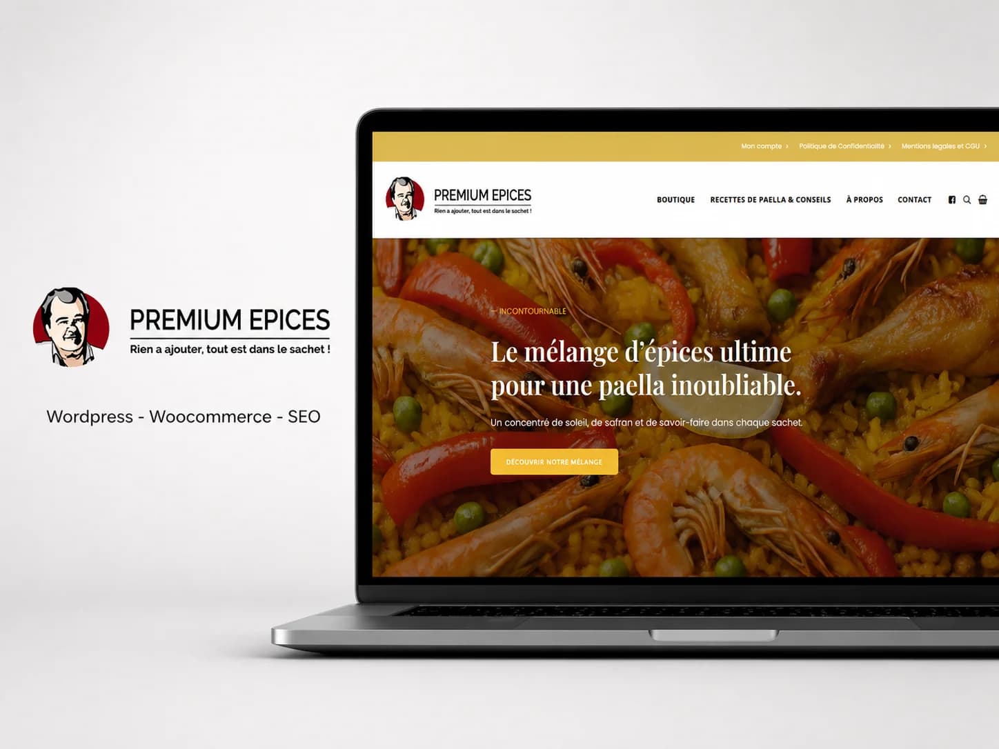 Capture du projet Premium Épices