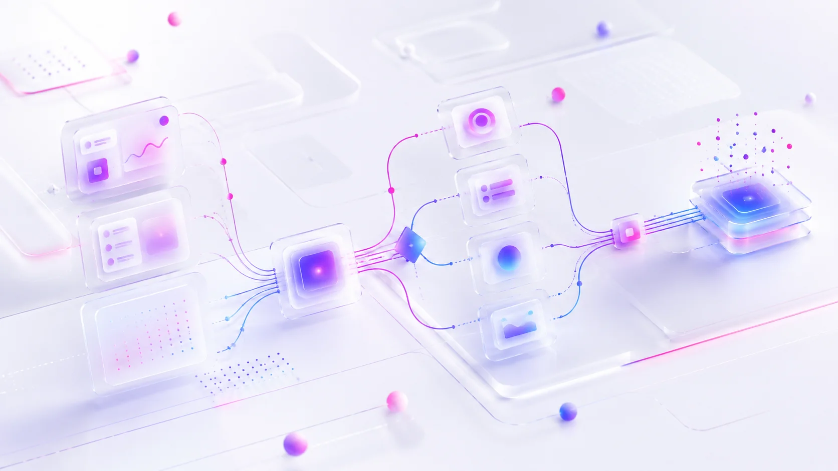 Illustration éditoriale pour l’article : IA & Automatisation pour PME : Comment Gagner 10 Heures par Semaine Sans Embauche