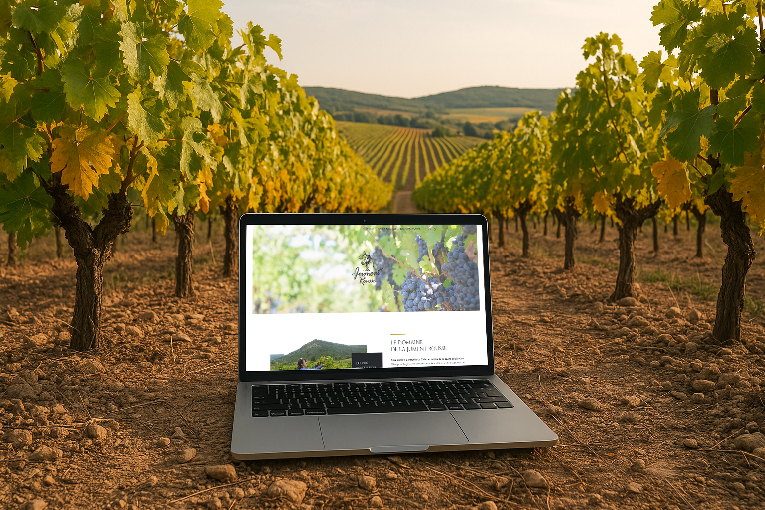 Site e-commerce du domaine La Jument Rousse