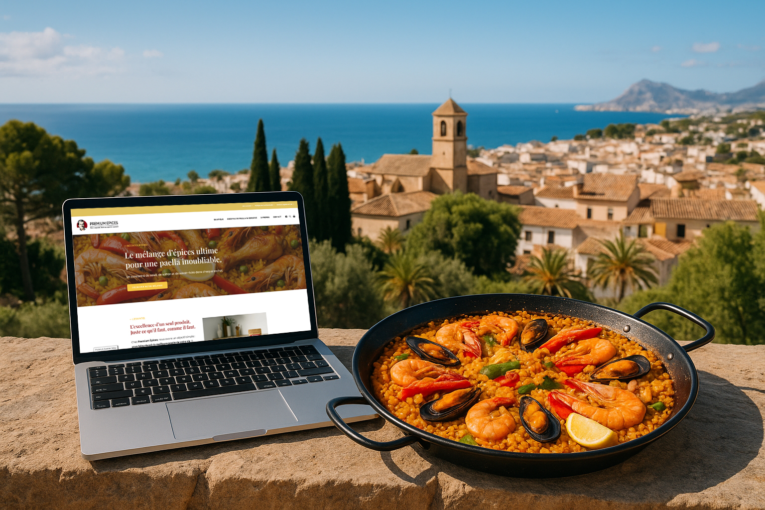 Site e-commerce Premium Épices – épices à paella en ligne