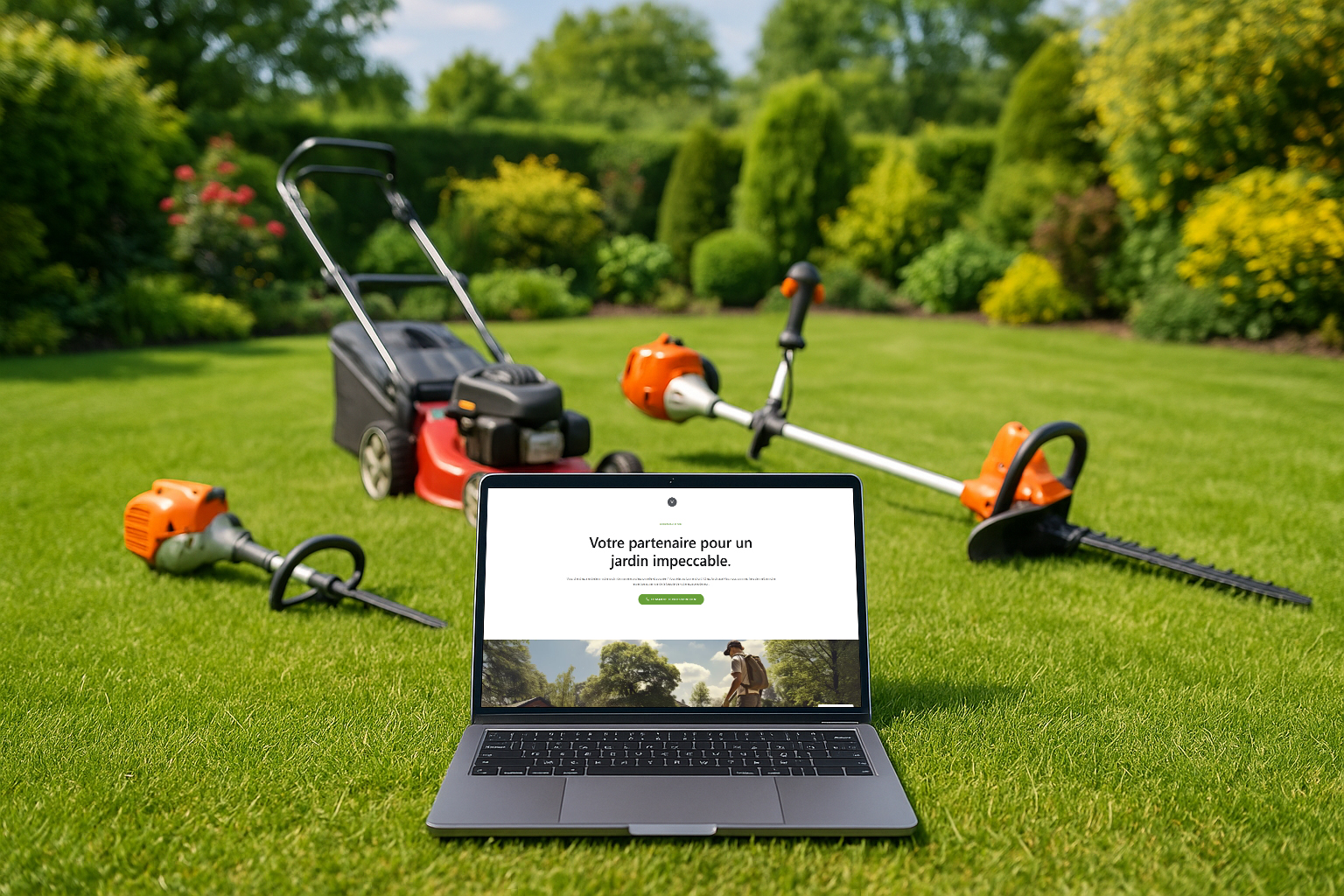 Site vitrine pour un jardinier indépendant à Pau