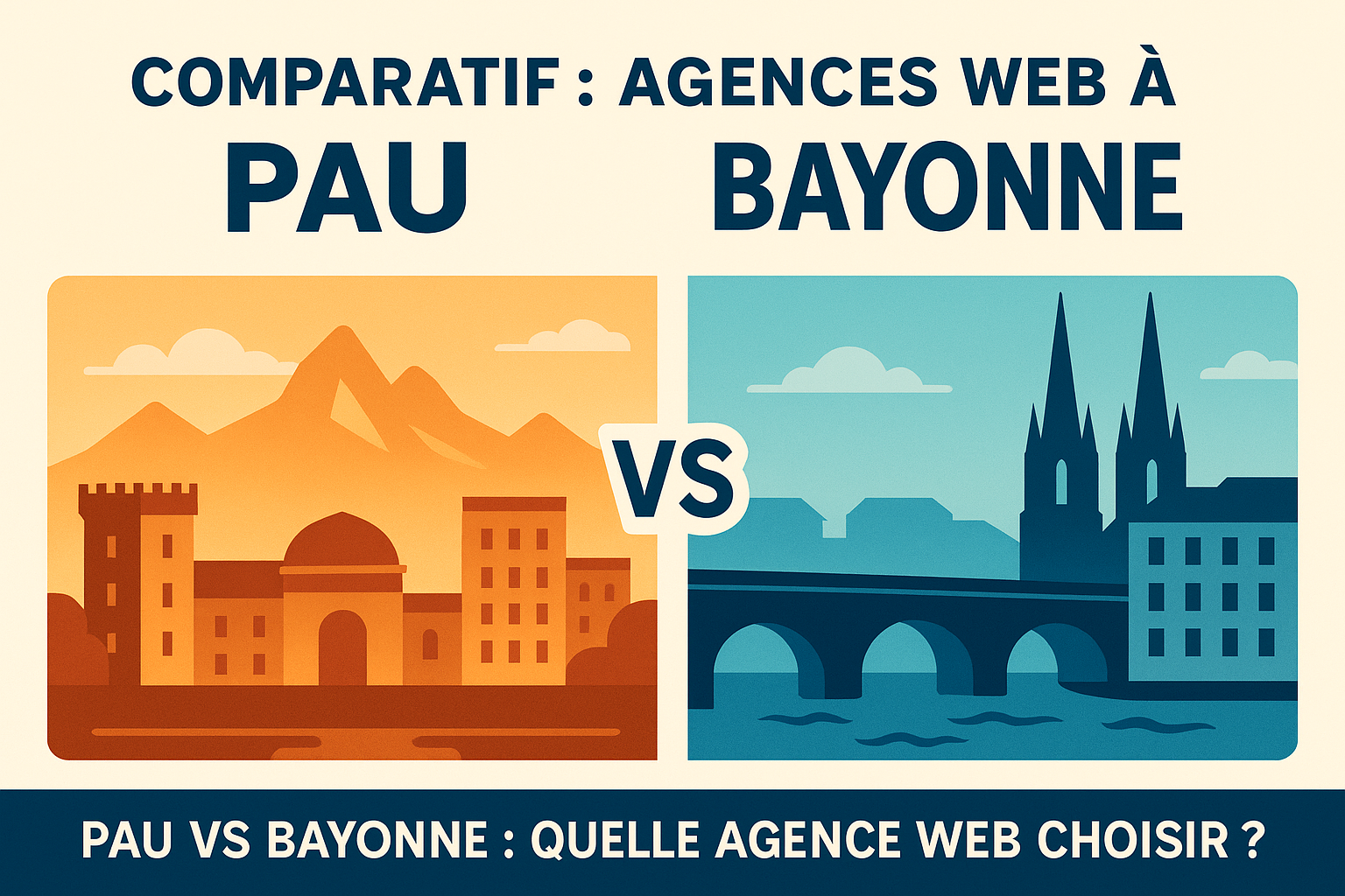 Comparatif entre agences web à Pau et Bayonne