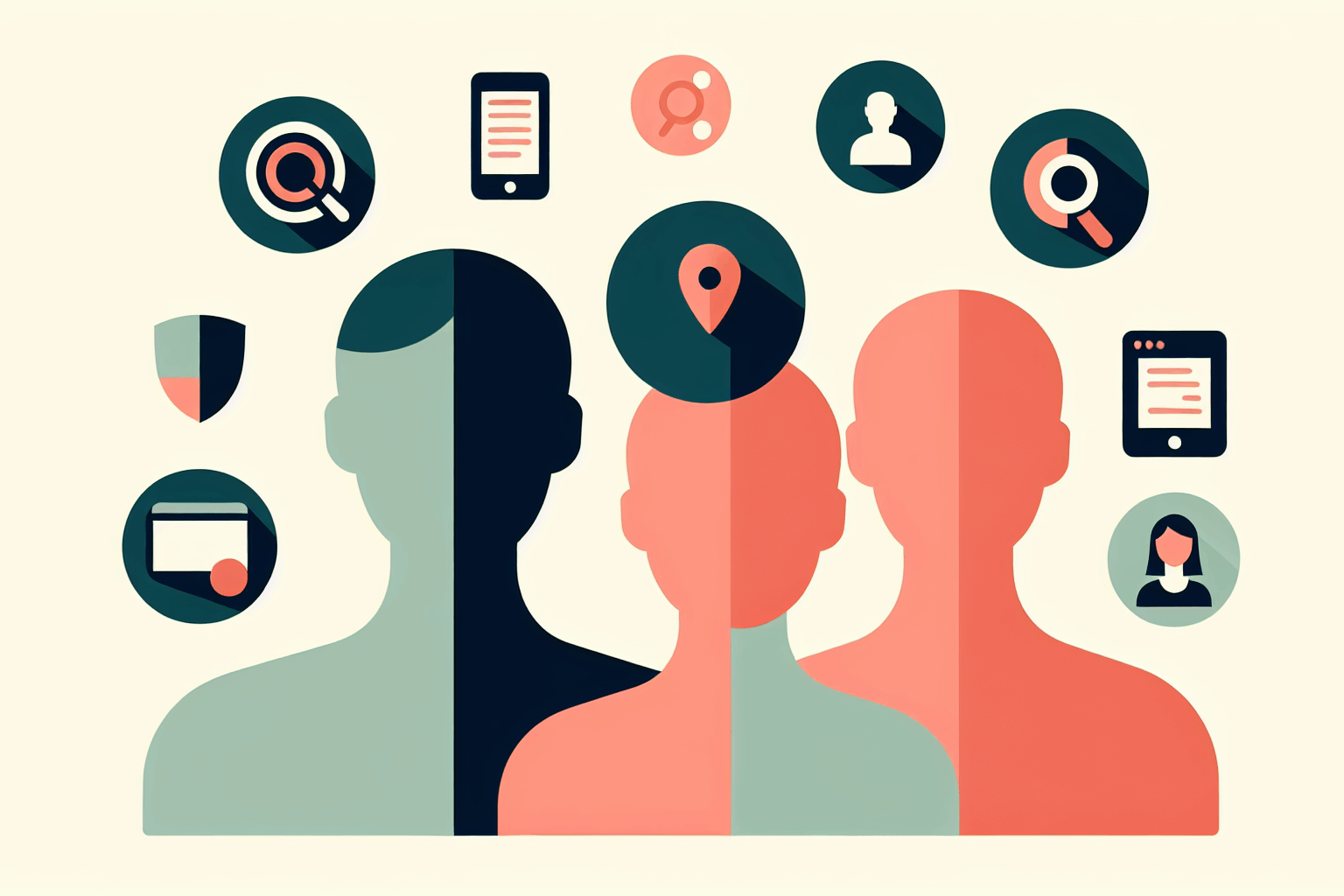 Illustration des tendances en design web pour l'année 2025
