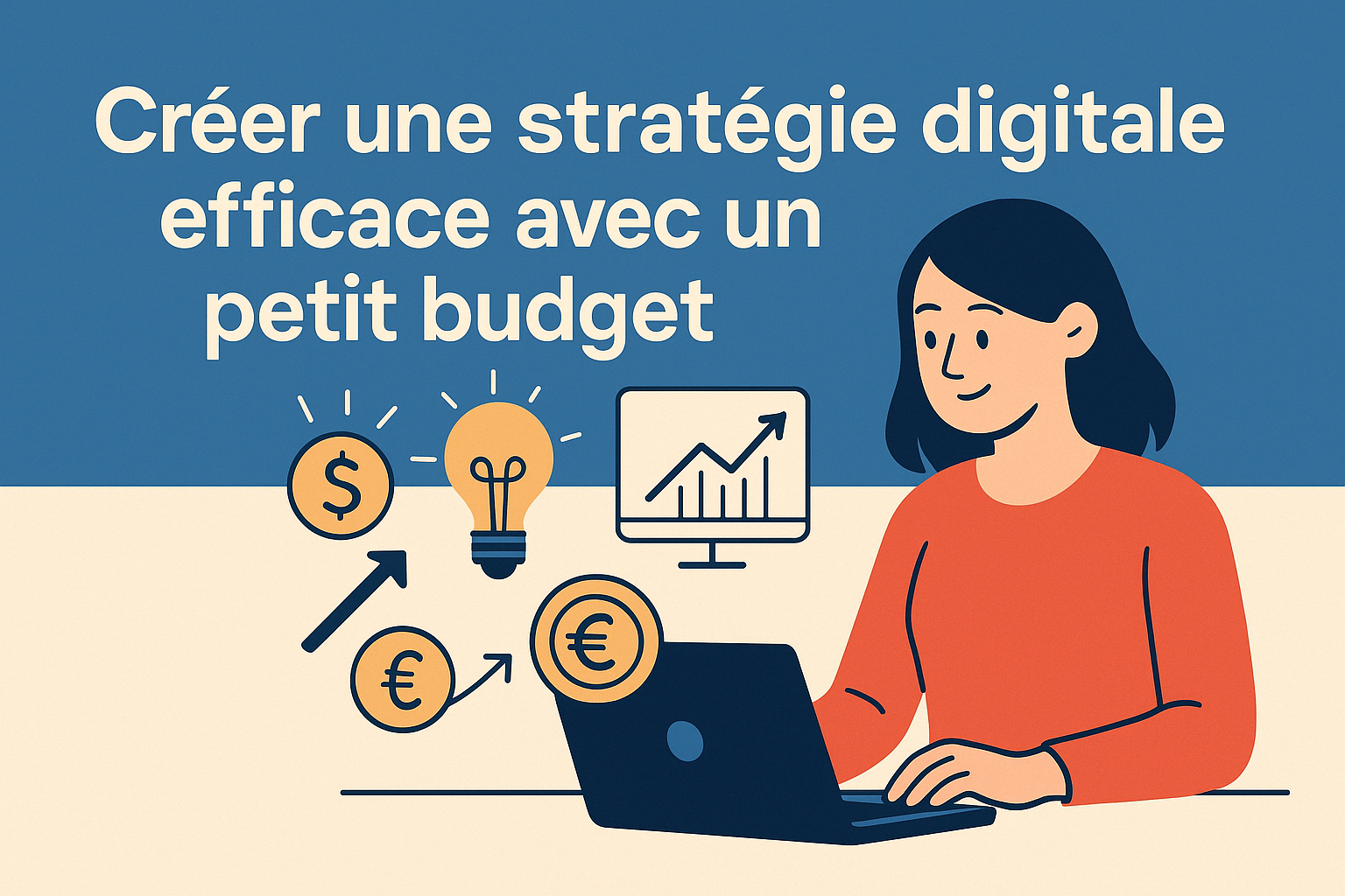 Illustration d’une stratégie digitale à petit budget